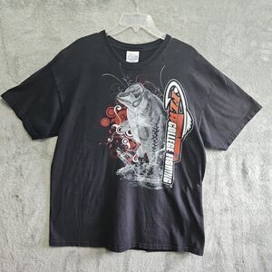 FLW Shirt Mens XL Black National College Logo Fishing Tee